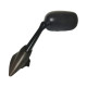 EMGO 2025/02 ДЗЕРКАЛО YAMAHA FZ6 (FZ6 S) FAZER '04-'06 LEWE (OEM: 5VX-26280-00) КОЛІР ЧОРНИЙ (WZ?R ORYGINA?U) (HOMOLOGACJA)
