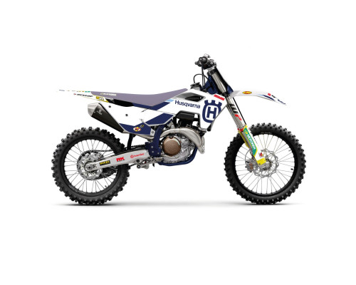 BLACKBIRD НАБІР НАЛІПОК (OKLEIN) HUSQVARNA TC/FC '23-'24; TE/FE '24-'25 (TC/FC ALL MODELS '23-'24) REPLICA HUSQVARNA FACTORY MXGP КОЛІР БІЛИЙ