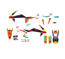 BLACKBIRD PROMOCJA НАБІР НАЛІПОК (OKLEIN) KTM SX/SX-F '16-'18, EXC/EXC-F '17-'19 REPLICA KTM FACTORY MXGP КОЛІР ПОМАРАНЧЕВИЙ ЧОРНИЙ