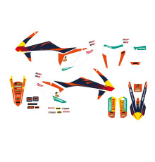 BLACKBIRD PROMOCJA НАБІР НАЛІПОК (OKLEIN) KTM SX/SX-F '16-'18, EXC/EXC-F '17-'19 REPLICA KTM FACTORY MXGP КОЛІР ПОМАРАНЧЕВИЙ ЧОРНИЙ