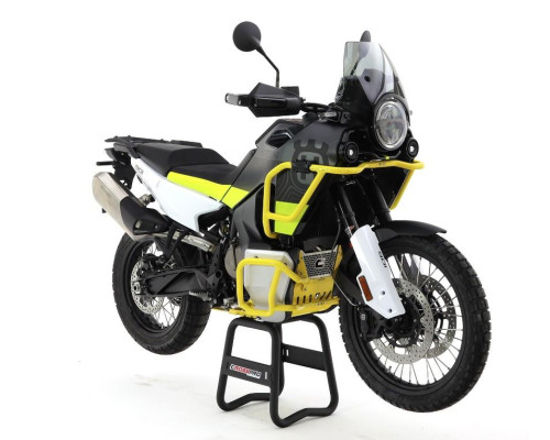 CROSSPRO АЛЮМІНІЄВІ ЗАХИСТИ ВІД УДАРУ ДВИГУН I ОХОЛОДЖУВАЧІ (G?RNE) HUSQVARNA 901 '22-'23, 901 EXPEDITION '23-'24 КОЛІР БІЛИЙ (PASUJ? DO ORYGINALNEJ P?YЗАДНІPOD SILNIK)