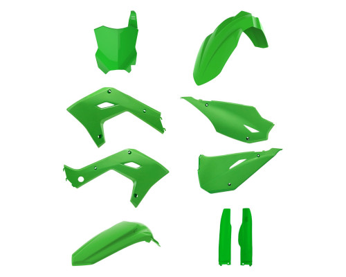 POLISPORT ПЛАСТИКОВИЙ НАБІР (FULL KIT) KAWASAKI KX 125 '03-'08; KX 250 '03-'08 (RESЗАДНІING NA MODEL 2026) W ZESTAWIE TABLICA ПЕРЕДНІNIA (8665900007) I OS?ONY AMORЗАДНІAROR?W (8398000011) КОЛІР ZIELONY