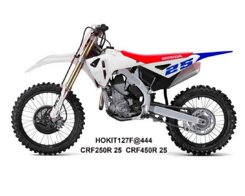 UFO 2025/04 ПЛАСТИКОВИЙ НАБІР (FULL KIT) Z КришкаMI TELESKOP?W (Амортизатор) HONDA CRF 250 R / 450 R '25-, КОЛІР БІЛИЙ / NIEBIESKI
