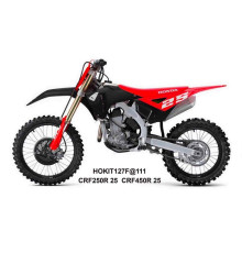 UFO 2025/04 ПЛАСТИКОВИЙ НАБІР (FULL KIT) Z КришкаMI TELESKOP?W (Амортизатор) HONDA CRF 250 R / 450 R '25-, КОЛІР ЧЕРВОНИЙ / ЧОРНИЙ