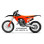 UFO 2025/04 ПЛАСТИКОВИЙ НАБІР (FULL KIT) Z КришкаMI TELESKOP?W (Амортизатор) KTM EXC 150 / 250 / 300 TBI 