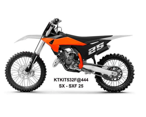 UFO 2025/04 ПЛАСТИКОВИЙ НАБІР (FULL KIT) Z КришкаMI TELESKOP?W (Амортизатор) KTM SX 125 / 150 / 250 / 300 '25, SXF (SX-F) 250 / 350 / 450 '25-, КОЛІР БІЛИЙ / ПОМАРАНЧЕВИЙ / ЧОРНИЙ
