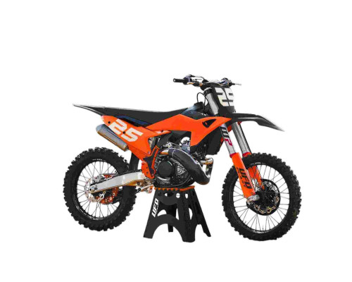 UFO 2025/04 ПЛАСТИКОВИЙ НАБІР (FULL KIT) Z КришкаMI TELESKOP?W (Амортизатор) KTM SX 125 / 150 / 250 / 300 '25, SXF (SX-F) 250 / 350 / 450 '25-, КОЛІР ПОМАРАНЧЕВИЙ / ЧОРНИЙ