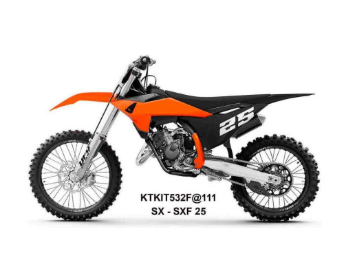 UFO 2025/04 ПЛАСТИКОВИЙ НАБІР (FULL KIT) Z КришкаMI TELESKOP?W (Амортизатор) KTM SX 125 / 150 / 250 / 300 '25, SXF (SX-F) 250 / 350 / 450 '25-, КОЛІР ПОМАРАНЧЕВИЙ / ЧОРНИЙ / БІЛИЙ
