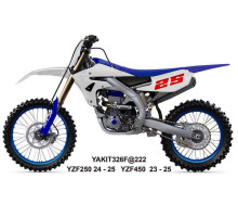 UFO 2025/04 ПЛАСТИКОВИЙ НАБІР (FULL KIT) Z КришкаMI TELESKOP?W (Амортизатор) YAMAHA YZF 250 '24-'25, YZF 450 '23-'25 КОЛІР БІЛИЙ / NIEBIESKI