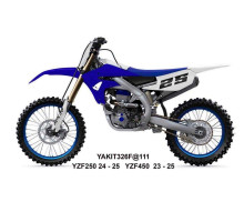 UFO 2025/04 ПЛАСТИКОВИЙ НАБІР (FULL KIT) Z КришкаMI TELESKOP?W (Амортизатор) YAMAHA YZF 250 '24-'25, YZF 450 '23-'25 КОЛІР NIEBIESKI / БІЛИЙ