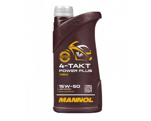 Оливкова олія MANNOL POWER PLUS 15W-50 1 л (7860)