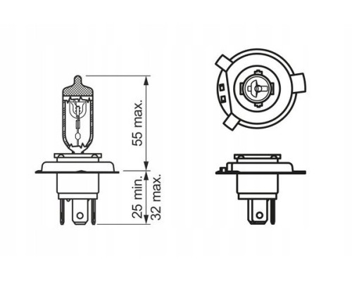 ЛАМПОЧКА BOSCH HS1 35/35 Вт 12 В PX43T