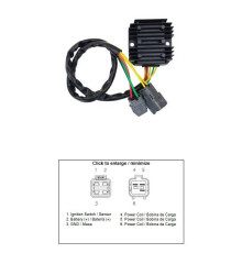 DZE РЕГУЛЯТОР НАПРУГИ KAWASAKI KVF 300 BRUTE FORCE '12-'18 (21066-Y002)