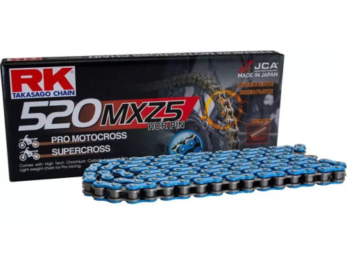 Шнур RK DRIVE LAND (МОТОКРОС) 520MXZ5-120 ЗАМОК (CL) У КОМПЛЕКТІ СИНІЙ КОЛІР (МІСТКІСТЬ: ДО 500 КУБ. СМ.) (37,8 КН)