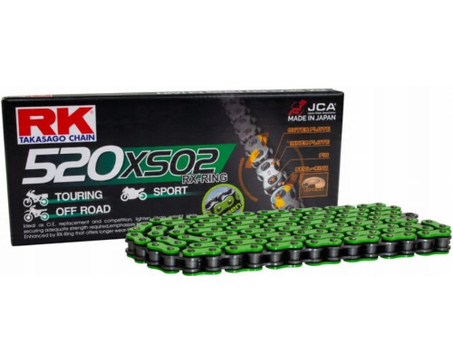 Шнур RK DRIVE LAND (МОТОКРОС) 520MXZ5-120 ЗАМОК (CL) У КОМПЛЕКТІ ЗЕЛЕНИЙ КОЛІР (МІСТКІСТЬ: ДО 500 СМ) (37,8 КН)