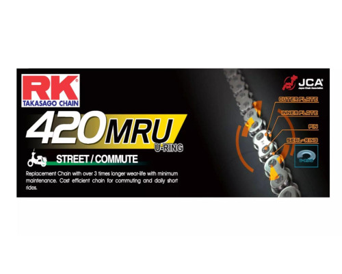 Шнур RK DRIVE LAND 420MRU-142 (U-подібне кільце) ЗАТИСКАЧ (CL) У КОМПЛЕКТІ СТАНДАРТНИЙ КОЛІР (МІСТИМІСТЬ: ДО 450 CCM) (35,6 KN)