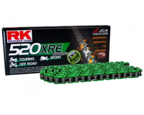 RK ланцюг DRIVE LAND MM520XRE-120(XW-RING) ТРОС (CLF) У КОМПЛЕКТІ, ЗЕЛЕНИЙ КОЛІР (МІСТКІСТЬ: ДО 800 КУБ. СМ.) (36,5 КН)