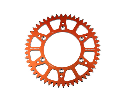 SCAR RACINGЗІРКА ПІДВІЙНЕ КІЛЬЦЕ ALUMINIUM 89952 KTM SX / SXF / EXC / EXCF '93-'25, HUSQVARNA TC / FC/ TX / TE / FE / FX '14-'25, GAS GAS 125-450 MC / MCF / EC / ECF '21-'25, TRIUMPH TF 250-FX '24-'25 КОЛІР ПОМАРАНВИЙ