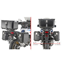 БІЧНИЙ СТІЙКА ДЛЯ КОФРА KAPPA 2025/05 MONOKEY CAM SIDE HONDA CRF 1100 L AFRICA TWIN '20-'25 / ADVENTURE SPORT '20-'25 - ДЛЯ АЛЮМІНІЄВОГО КОРПУСА KVG K'VOYAGER - ПРАВА ВСТАВА KVGS33