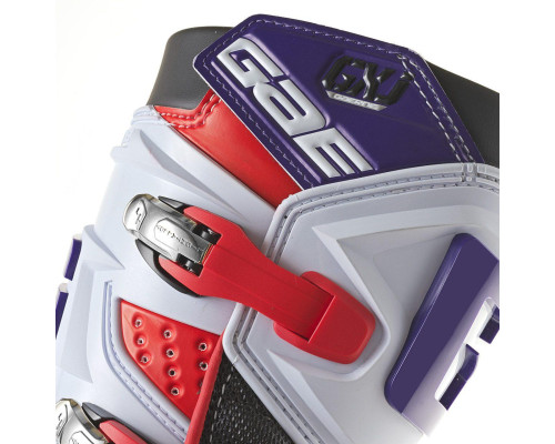 GAERNE ЧЕРЕВИКИ CROSS/ENDURO JUNIOR/KID/ДИТЯЧІ MODEL GX-J WHITE/RED/PURPLE КОЛІР БІЛИЙ/ЧЕРВОНИЙ/ФІОЛЕТОВИЙ РОЗМІР 38
