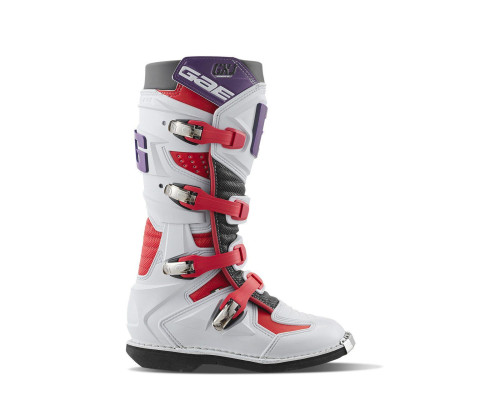 GAERNE ЧЕРЕВИКИ CROSS/ENDURO JUNIOR/KID/ДИТЯЧІ MODEL GX-J WHITE/RED/PURPLE КОЛІР БІЛИЙ/ЧЕРВОНИЙ/ФІОЛЕТОВИЙ РОЗМІР 39