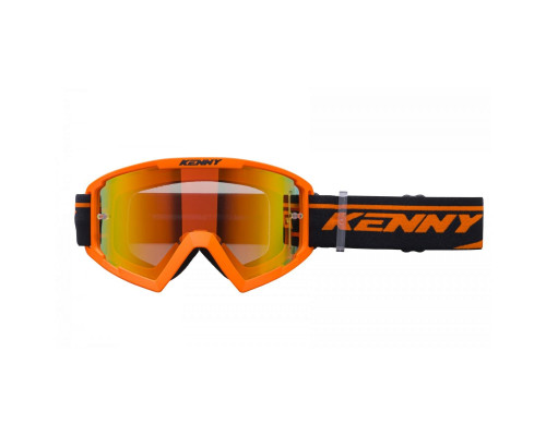 Окуляри KENNY RACING MODEL TRACK+ ПОМАРАНЧЕВІ - ЧЕРВОНІ ЛІНЗИ - ПОМАРАНЧЕВІ/ЧОРНІ ЛІНЗИ ЧЕРВОНЕ ДЗЕРКАЛО