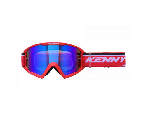 Окуляри KENNY RACING MODEL TRACK+ ЧЕРВОНО-СИНІ ЛІНЗИ - ЧЕРВОНО-БІЛІ ЛІНЗИ СИНІ ДЗЕРКАЛОВІ