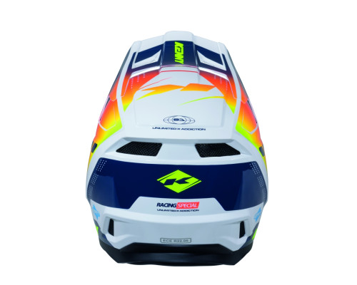 Шолом Kenny Racing Cross/Enduro Performance Ert Graphic, темно-синій, помаранчевий, гоночний, колір, синій/помаранчевий, розмір XS
