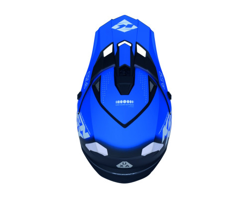 Шолом Kenny Racing для кросу/ендуро з графікою Focus Blue, розмір S