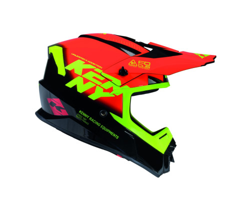 Шолом Kenny Racing для кросу/ендуро, трековий, графіка, колір Focus Red, червоний/чорний/жовтий, розмір XS