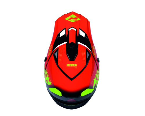 Шолом Kenny Racing для кросу/ендуро, трековий, графіка, колір Focus Red, червоний/чорний/жовтий, розмір XS