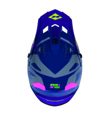 Шолом KENNY RACING для кросу/ендуро, дитячий/юніорський, з графікою, швидкісний, фіолетовий/рожевий, колір: фіолетовий/рожевий/жовтий, розмір: M (49-50 см)