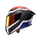 Шолом повного захисту CABERG 2026 з козирком, модель DRIFT EVO II CARBON CBR, колір чорний/синій/червоний, матовий, розмір M