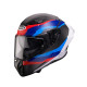 Шолом CABERG 2026 Full Face з козирком, модель DRIFT EVO II CARBON MSPORT, колір чорний/синій/червоний, матовий, розмір M