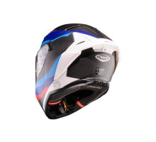 Шолом повного захисту CABERG 2026 з козирком, модель DRIFT EVO II CARBON MSPORT, колір чорний/синій/червоний, матовий, розмір S