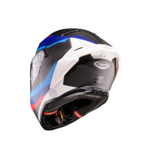 Шолом повного захисту CABERG 2026 з козирком, модель DRIFT EVO II CARBON MSPORT, колір чорний/синій/червоний, матовий, розмір S