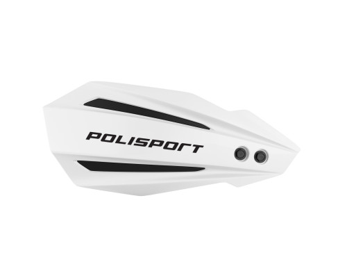 СПЕЦІАЛЬНА ПРОПОЗИЦІЯ POLISPORT НА ЗАХИСТИ РУК (РУЧІ) МОДЕЛЬ BULLIT З УНІВЕРСАЛЬНИМ КОМПЛЕКТОМ КРІПЛЕННЯ 22/28 KTM КОЛІР БІЛИЙ (ЗАПАСНА УПАКОВКА)