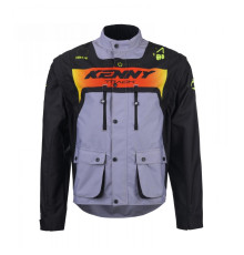 Куртка KENNY RACING ADVENTURE/ENDURO, модель, трекова, сірий/неоново-жовтий, колір, чорний/сірий/флуоресцентний жовтий, розмір M