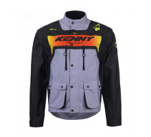 Куртка KENNY RACING ADVENTURE/ENDURO, ТРЕК СІРИЙ/НЕОНОВИЙ ЖОВТИЙ, КОЛІР ЧОРНИЙ/СІРИЙ/ФЛУОРОТЕНЗУРНИЙ, РОЗМІР XXXL