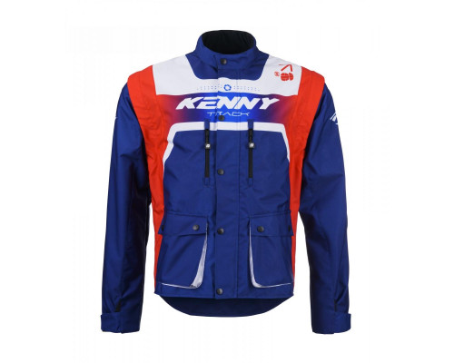 Куртка KENNY RACING ADVENTURE/ENDURO, колір TRACK PATRIOT, червоний/синій/білий, флуоресцентний, розмір M