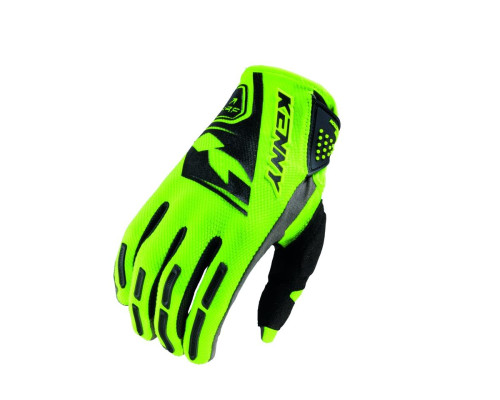 Рукавички KENNY RACING CROSS/ENDURO PERFORMANCE ДИТЯЧІ/ПІДЛІТКОВІ, НЕОНОВО-ЖОВТІ, РОЗМІР XL (5) (8 РОКІВ)