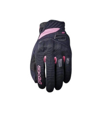 ЖІНОЧІ ТЕКСТИЛЬНІ РУКАВИЧКИ FIVE GLOVES RS3 EVO, КОЛІР ЧОРНИЙ/РОЖЕВИЙ ФЛЮОС, РОЗМІР 9