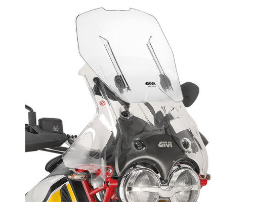 РЕГУЛЬОВАНЕ ВІТРОВЕ СКЛО GIVI 'AIRFLOW' - MOTO GUZZI V85 TT (19 > 20)
