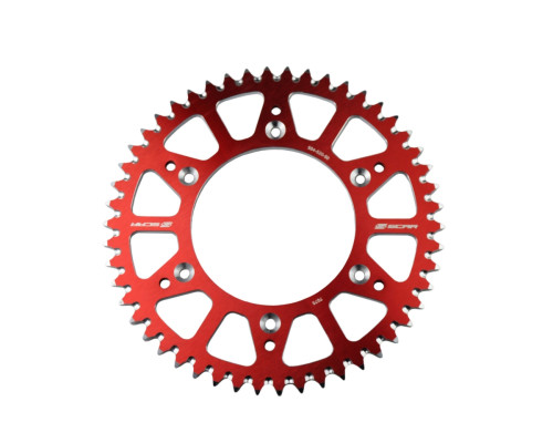 ЗАДНЯ АЛЮМІНІЄВА ЗІРКА SCAR RACING 21050 HONDA CR / CRF, CRF 250R '04-'25, CRD 450R '02-'25 BETA RR '13-'25 ЧЕРВОНА