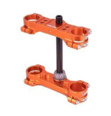 XTRIG PÓŁKI ZAWIESZENIA PRZEDNIEGO ROCS TECH TRIPLE CLAMPS KTM SX 65 '24-'25; HUSQVARNA TC 65 '24-'25; GAS-GAS MC 65 '24-'25 (OFFSET 22MM) KOLOR POMARAŃCZOWY