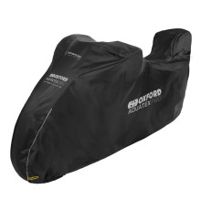 OXFORD 12/2025 Водонепроникний чохол для мотоцикла AQUATEX PRO з місцем для верхнього кофра, чорний, розмір L