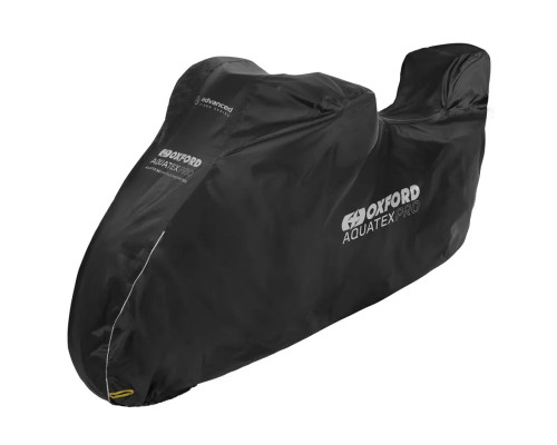 OXFORD 12/2025 Водонепроникний чохол для мотоцикла AQUATEX PRO з місцем для верхнього кофра, чорний, розмір S