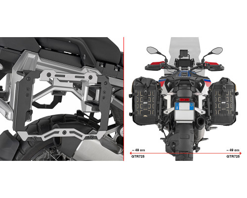 БІЧНА РАМКА КЕЙСА GIVI OUTBACK - BMW R1300GS ADVENTURE '25