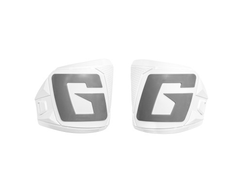 ЗАПАСНІ ПАНЕЛІ GAERNE З ЛІТЕРОЮ 'G' 2 ШТ. R+L ДЛЯ ВЗУТТЯ SG-12 КОЛІР БІЛИЙ З СІРИМ "G"