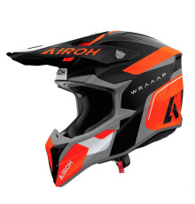 Чохол AIROH CROSS / ENDURO / ATV / QUAD WRAAAP CONQUER, КОЛІР: ПОМАРАНЧЕВИЙ/ЧОРНИЙ/БІЛИЙ, МАТОВИЙ, РОЗМІР M